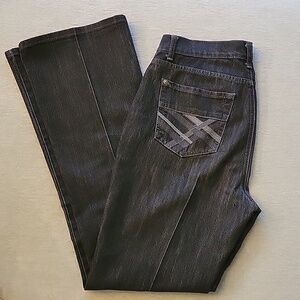 JEANSTAR premium denim dark wash jeans in size 8. Straight legged.